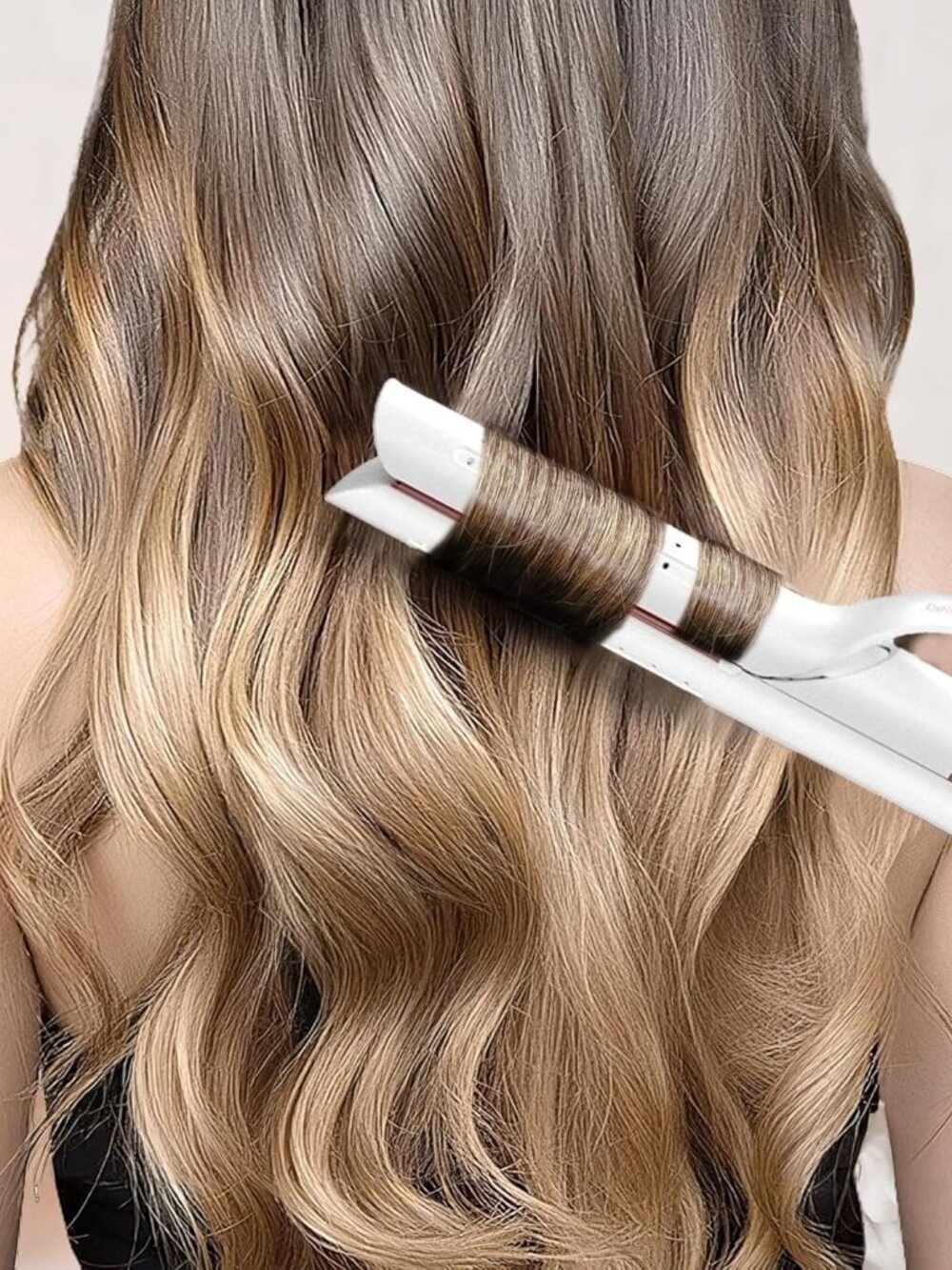 Bellezza AirGlider 2-in-1 Flat Iron/Curler - Cool Air Flow Technology - 1" Ceram